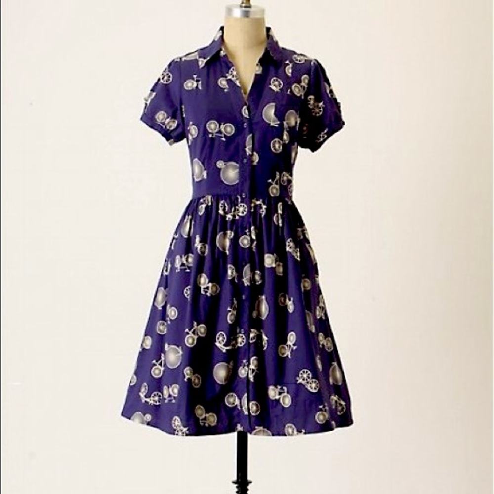 Anthropologie Maeve bicycle dress 4 small